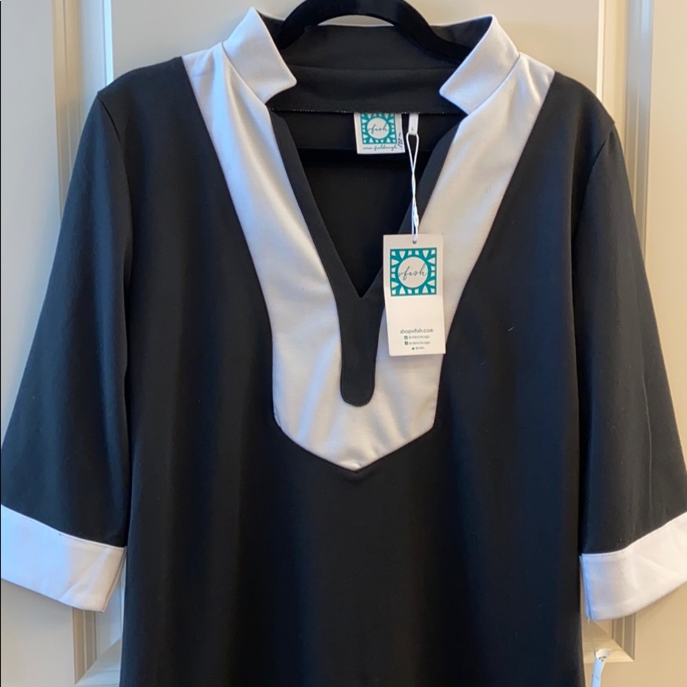 Black and White Gorgeous 3/4 Sleeve Dress NWT - Picture 4 of 7